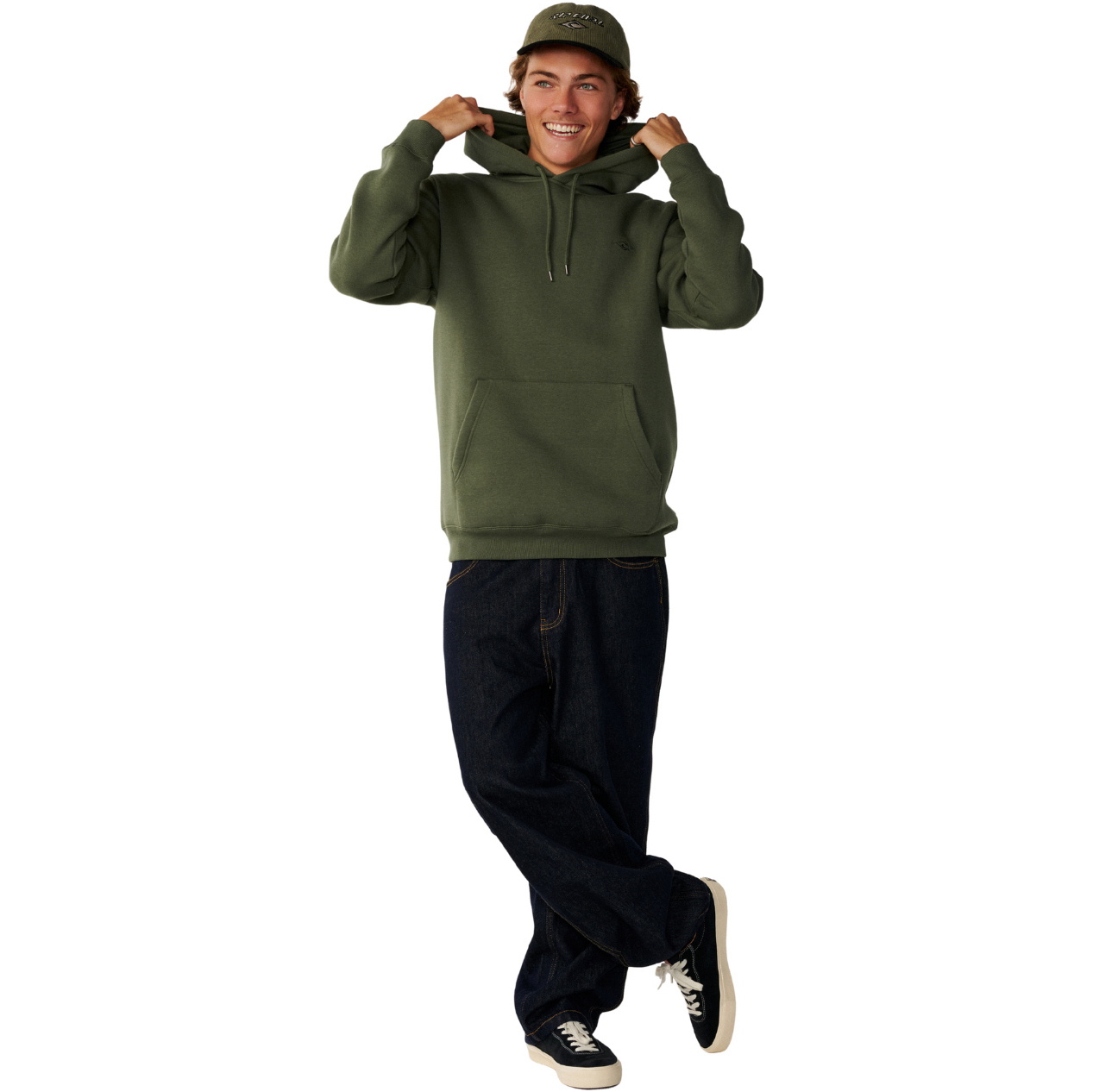 2026 Rip Curl Mens Classic Surf Hoodie 0AXMFL - Dark Olive